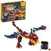 LEGO 31102 Creator 3in1 Fire Dragon - Tiger - Scorpion Building Set, Mythical Creatures and Animal Toys for Girls and Boys Age 7+