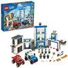 LEGO 60246 City Police Station Building Set with 2 Truck Toys, Light & Sound Bricks, Drone and Motorbike