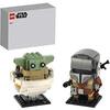 LEGO 75317 Star Wars Il Mandaloriano e il Bambino, Modellini da Costruire di Brickheadz con 