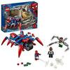 LEGO Super-Héros Marvel, Spider-Man contre Docteur Octopus 2 et 1, Set de construction avec Spider-Girl et moto, 106 pièces, 76148