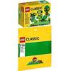 LEGO Classic 2er Set 10700 11007 Grüne Grundplatte + Grünes Kreativ-Set