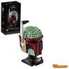 LEGO 75277 Star Wars Boba Fett Helmet, Display Model Building Kit, Advanced Set, Collectible Home Decor Gift Idea for Adults