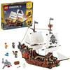 LEGO 31109 Creator Le Bateau Pirate, Auberge et Île au Crâne, Jouet Créatif 3 en 1, pour Enfants de 9 Ans et Plus, Idée Cadeau