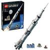 LEGO 92176 Ideas NASA Apollo Saturn V Weltraumrakete und Fahrzeuge, Raumschiff Bauset für Sammler, mit Displayständer