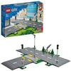 LEGO 60304 City Intersection à Assembler, Décor avec des Feux de Circulation et des Briques Qui Brillent dans Le Noir
