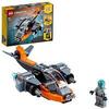 LEGO 31111 Creator 3 in 1 Cyber Drone Space Toys, Building Set with Cyber Mech and Scooter, Gifts for 6 Plus Year Old Kids, Boys & Girls