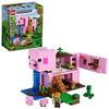 LEGO Minecraft La Pig House, Costruzioni per Bambini con Casa a Forma di Maiale, Alex e il Creeper, 21170