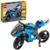 LEGO Creator 3 in 1 Superbike, Kit di Costruzione da Moto a Moto Classica a Hoverbike, Veicoli Giocattolo per Bambini, Idea Regalo Creativa, 31114