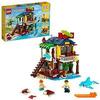 LEGO 31118 Creator Surfer Beach House, Kit di Costruzione in Mattoncini 3 in 1, Faro e Casetta con Piscina per Bambini, Idea Regalo Creativa
