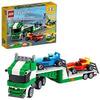 LEGO 31113 Creator Trasportatore di Auto da Corsa, Set 3 in 1 con Camion Giocattolo con Rimorchio, Macchine, Gru e Barca, Giochi per Bambini, Idea Regalo
