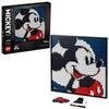 LEGO 31202 Art Disney’s Mickey Mouse Poster, Canvas Wall Décor, Living Room, Bedroom, Office Decoration Ideas, Gift Idea for Him, Her, Mum, Dad, DIY Adult Craft Kits