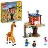 LEGO 31116 Creator 3 in 1 Casa sull’Albero del Safari, Catamarano, Biplano, Kit di Costruzione con Nave, Aereo, Giraffa e Leone, Giochi per Bambini