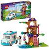LEGO 41445 Friends Vet Clinic Ambulance Toy Car, Animal Rescue Playset with Olivia and Emma Minidolls