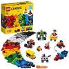 LEGO 11014 Classic Ladrillos y Ruedas, Juego de Construcción para Niños y Niñas de 4 Años o Más, Animales, Vehículos, Coche y Tren de Juguete