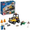LEGO 60284 City Le Camion de Chantier, Jouet de Construction, Engin de Chantier, Chargeur Frontal, Brouette, Cadeau, Garçons et Filles de 4 Ans et Plus