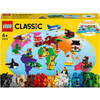 LEGO Classic Giro del Mondo, Set Mattoncini da Costruzione per Bambini di 4 Anni, Include una Mappa a Parete Colorata, 11015