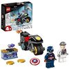 LEGO 76189 Marvel L’affrontement Entre Captain America et Hydra, Jouet de Super Héros avec Moto, Enfants de 4 Ans et Plus