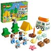 LEGO 10946 Duplo Town Aventures en Camping-Car en Famille Jouet Enfant 2+ Ans, Set éducatif