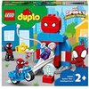 LEGO 10940 DUPLO Marvel Spider-Mans Hauptquartier, Kinderspielzeug ab 2 Jahre zum Bauen mit Spider-Man-Figur