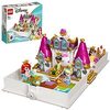 LEGO 43193 Disney Les Aventures d’Ariel, Belle, Cendrillon et Tiana dans Un Livre de Contes, Disney Princesses, Jouet de Construction avec 4 Micro-Poupées