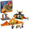 LEGO 60293 City L’Aire d’Entraînement des Cascadeurs, Rampes, Cage Araignées et Moto Rétrofriction, Jouet pour Enfants +5 Ans