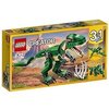 LEGO Creator Dinosauro, Giocattolo 3 in 1, Set da Costruire in Mattoncini con T-rex, Triceratopo e Pterodattilo, Giochi per Bambini dai 7 Anni, 31058