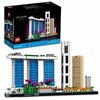 LEGO 21057 Architecture Singapur Set de Construcción Creativa para Adultos, Maqueta para Construir, Colección de Ciudades
