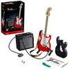 LEGO Ideas Fender Stratocaster, Kit Chitarra Fai da Te per Adulti, con Amplificatore Princeton Reverb 65 e Accessori, 21329