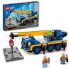 Lego 60324 City La Grue Mobile, Jouet de Camion, Engin de Chantier, avec Plaque de Route, Idée de Cadeau de Noël, pour Enfants, Garçons et Filles de 7 Ans