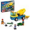 LEGO 60325 City Great Vehicles Cement Mixer Truck Toy, Construction Vehicle Starter Building Set, Toys for Preschool Kids, Boys & Girls age 4 Plus Years Old
