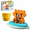 LEGO 10964 Duplo Diversión en el Baño: Panda Rojo Flotante, Juguetes de Agua para la Bañera, Set con Oso y Flotador para Niños de 1.5-2 Años o Más