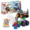 LEGO 10782 Marvel Spidey et Ses Amis Extraordinaires Le Combat des Camions, Hulk Contre Le Rhino, Jouet Enfants +4 Ans