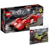 Collectix Juego Lego Speed Champions 1970 Ferrari 512 M (76906) + Speed Champions 30434 Aston Martin Valkyrie AMR Pro 30343 (bolsa de plástico)