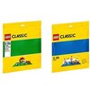 Steinchenwelt Lego Classic 2er Set: 10700 Grüne Bauplatte + 10714 Blaue Bauplatte