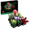 LEGO 10309 Succulents Artificial Plants Set for Adults, Home Décor, Creative Hobby Gift Idea, Botanical Collection (Build 9 Small Plants)