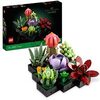 LEGO Botanique Les Succulentes - Plantes artificielles - 9 Petites Plantes pour décoration intérieure à la Maison ou au Bureau - Maquette à Construire pour Adulte 10309