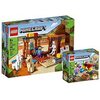Lego Set - Lego Minecraft Der Handelsplatz 21167 + Minecraft Das Korallenriff 21164
