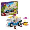 LEGO 41715 Friends Ice-Cream Truck Toy, Summer Vehicle Set, Gifts for Girls and Boys Aged 4 Plus with Andrea & Roxy Mini-Dolls, Stocking Filler Idea