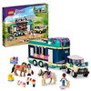 LEGO 41722 Friends Horse Show Trailer with 2 Toy Horses, SUV Car and Riding Accessories, Animal Playset for Girls and Boys