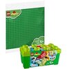 BRICKCOMPLETE Lego Duplo 2er Set: 10913 Steinebox & 2304 Große Bauplatte, grün