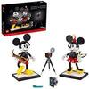 LEGO Disney Mickey Mouse & Minnie Mouse Buildable Characters (43179), Classic-Style Mickey Mouse Collectible Adult Building Kit, New 2021 (1,739 Pieces), Multicolore, Taille unique