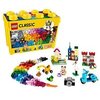 LEGO 10698 Classic Large Creative Brick Storage Box Set, Construction Toy with Windows, Doors, Wheels and Green Baseplate, Building Toys for Kids 4 Plus Years Old
