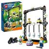 LEGO 60341 City Stuntz Desafío Acrobático: Derribo, Moto de Juguete para Niños de 5 Años, Brilla en la Oscuridad, Regalo Cumpleaños Infantiles