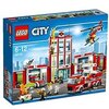 LEGO CITY - Estación de Bomberos, Juguete de Construcción, Incluye Camión, Helicóptero y Coche (60110)