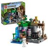 LEGO 21189 Minecraft Le Segrete dello Scheletro, Set di Costruzioni con Mob e Personaggi, Accessori Piccone e Balestra Giocattolo, Giochi per Bambini