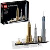 LEGO 21028 Architecture New York City, Collezione Skyline, Modellismo Monumenti, Mattoncini Creativi, Idea Regalo