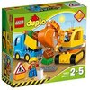 LEGO DUPLO 10812 - Bagger & Lastwagen | Kleinkind Spielzeug ab 2 Jahren