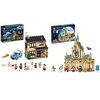 LEGO 75968 Harry Potter 4 Privet Drive House and Ford Anglia Car Toy for Kids & 76398 Harry Potter Hogwarts Hospital Wing Castle Toy for Girls and Boys with Clock Tower