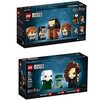 LEGO Brickheadz Harry Potter, Hermione, Ron Weasley, Hagrid 4095 + Lord Voldemort, Nagini, Bellatrix Lestrange 40496 Set