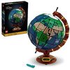 LEGO Ideas The Globe 21332 Building Set; Build-and-Display Model Adults; Vintage-Style Spinning Earth Globe; Home Decor Gift People w/a Passion Travel, Geography & Arts (2,585 Pieces), Multicolor